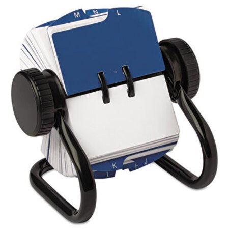 Rolodex™ Open Rotary Card File, Holds 250 1.75 x 3.25 Cards, Black - Each - ROL-66700-EA