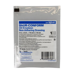Gentell Oil Emulsion Impregnated Dressing Shur-Conform® Square 3 X 3 Inch Sterile - Case of 600 - DKC77041-CS