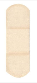 Dukal Adhesive Strip American® White Cross 1 X 3 Inch Fabric Rectangle Tan Sterile - Box of 100 - 1790033-BX