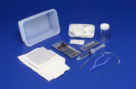 Cardinal Intermittent Catheter Tray Dover™ Open System / Urethral 14 Fr. Without Balloon Red Rubber - Case of 20 - 8887600057-CS