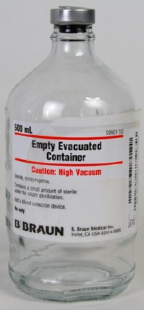 B. Braun Evacuated Container - Each - S9901-10-EA