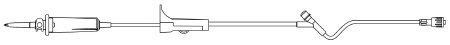 B. Braun Primary IV Administration Set BBraun™ Gravity 1 Port 15 Drops / mL Drip Rate Without Filter 81 Inch Tubing - Case of 50 - V1390-CS