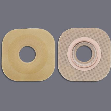 Hollister Ostomy Barrier New Image™ Flextend™ Precut, Extended Wear Without Tape 44 mm Flange Green Code System Hydrocolloid 5/8 Inch Opening - Box of 5 - 16101-BX