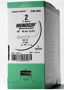 Covidien Nonabsorbable Suture without Needle Stainless Steel Size 2 - Box of 12 - 88862408-83-BX