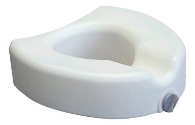 Graham-Field Raised Toilet Seat 4 Inch Height White 300 lbs. Weight Capacity - Each - 6486A-EA