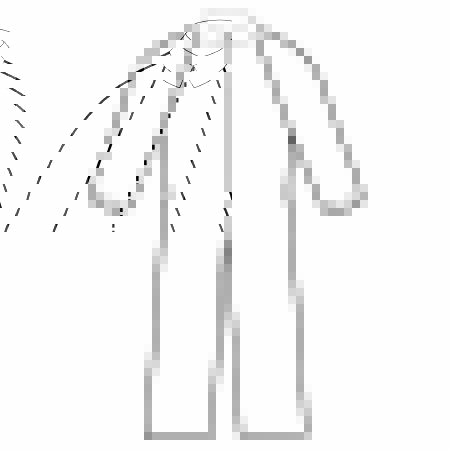 O&M Halyard Inc Coverall Extra Protection Large White Disposable NonSterile - Case of 24 - 10075-CS