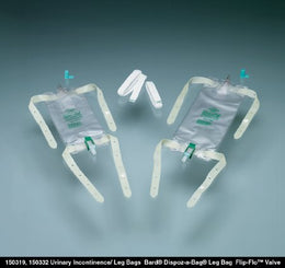 Bard Urinary Leg Bag Bard® Dispoz-a-Bag® Anti-Reflux Valve Sterile 19 oz. Vinyl - Case of 48 - 150419-CS