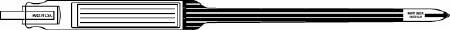 Precision Dynamics Identification Wristband Safeguard® Sealident® Insert Card Adhesive Closure Without Legend - Box of 250 - 841-11-PDJ-BX