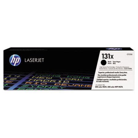HP HP 131X, (CF210X) High-Yield Black Original LaserJet Toner Cartridge - Each - HEW-CF210X-EA