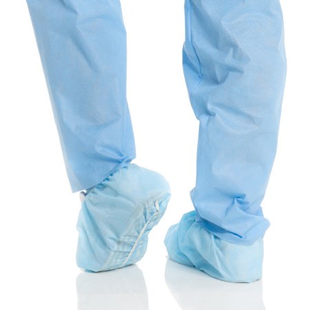 O&M Halyard Inc Shoe Cover X-tra Traction® One Size Fits Most Shoe High Nonskid Sole Blue NonSterile - Case of 3 - 69252-CS