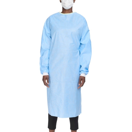 O&M Halyard Inc Non-Reinforced Surgical Gown with Towel Evolution 4 Large Blue Sterile Not Rated Disposable - Each - 90012-EA