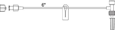 Smiths Medical ASD, Inc. IV Extension Set 6 Inch Tubing - Case of 50 - MX453SL-CS
