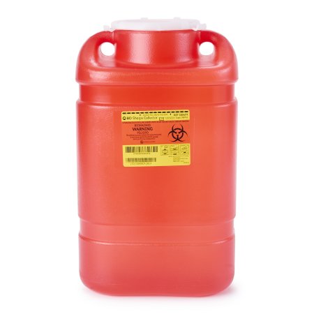 BD Sharps Container BD™ Red Base 18 H X 7-1/2 W X 10-1/2 D Inch Vertical Entry 5 Gallon - Each - 305477-EA