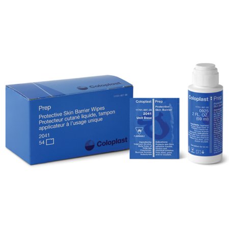 Coloplast Skin Barrier Wipe Coloplast® Prep™ 50 to 75% Strength Propan-2-ol Individual Packet NonSterile - Case of 648 - 2041-CS