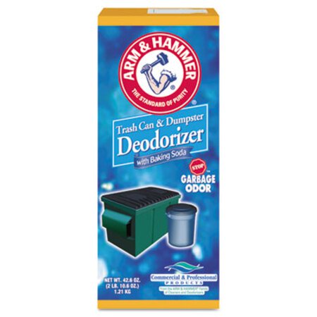 Hammer™ Trash Can and Dumpster Deodorizer with Baking Soda, Sprinkle Top, Original, Powder, 42.6 oz Box, 9/Carton - CT/1 - CDC-3320084116CT-CT