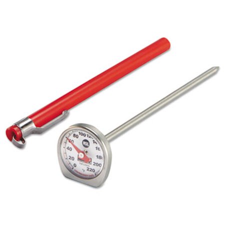 Rubbermaid® Commercial Dishwasher-Safe Industrial-Grade Analog Pocket Thermometer, 0F to 220F - Each - PEL-THP220DS-EA