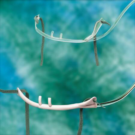 Medline Nasal Cannula Continuous Flow Hudson RCI® Adult Curved Prong / NonFlared Tip - Each - HUD1102-EA
