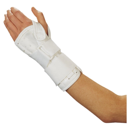 DeRoyal Wrist / Forearm Brace DeRoyal® Leatherette Right Hand White Large - Each - 8824-04-EA