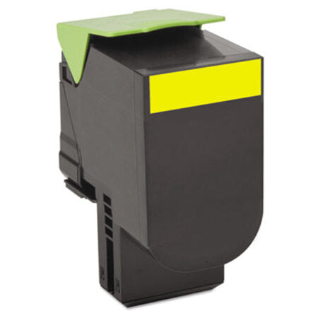 Lexmark™ 80C10Y0 Return Program Toner, 1,000 Page-Yield, Yellow - Each - LEX-80C10Y0-EA