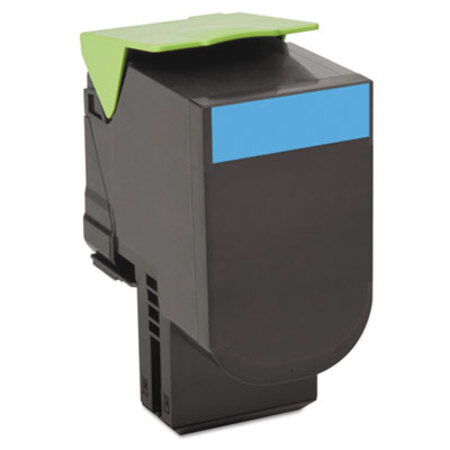Lexmark™ 80C1XC0 Return Program Toner, 4,000 Page-Yield, Cyan - Each - LEX-80C1XC0-EA