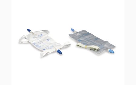 Medegen Medical Products LLC Urinary Leg Bag Medact® Anti-Reflux Valve Sterile Fluid Path 600 mL Vinyl - Case of 50 - 2555-CS