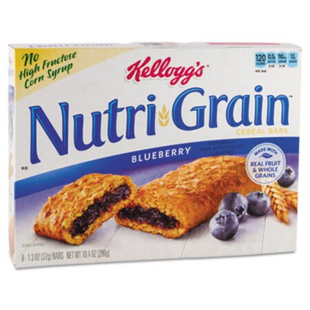 s® Nutri-Grain Soft Baked Breakfast Bars, Blueberry, Indv Wrapped 1.3 oz Bar, 16/Box - Box of 1 - KEB-35745-BX