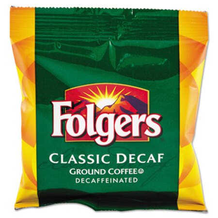 Folgers® Coffee Filter Packs, Decaffeinated Classic Roast, 9/10oz, 10/Pack, 4 Packs/Carton - CT/1 - FOL-06122-CT