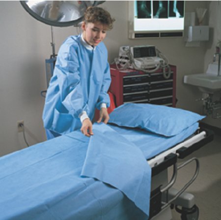 O&M Halyard Inc General Purpose Drape Flat Top Sheet 60 W X 96 L Inch NonSterile - Case of 30 - 67963-CS