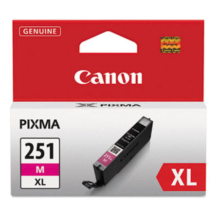 Canon® 6450B001 (CLI-251XL) ChromaLife100+ High-Yield Ink, 680 Page-Yield, Magenta - Each - CNM-6450B001-EA