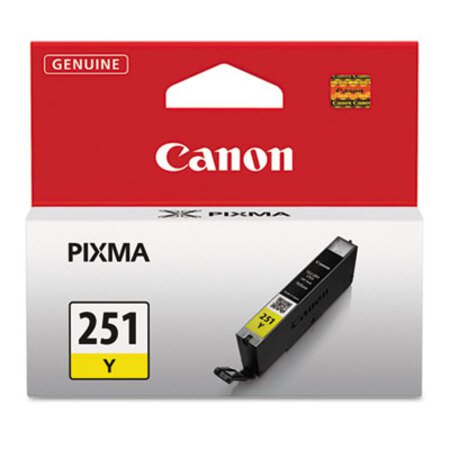 Canon® 6516B001 (CLI-251) ChromaLife100+ Ink, 330 Page-Yield, Yellow - Each - CNM-6516B001-EA