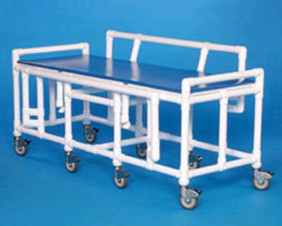IPU Shower Gurney Fixed Height 900 lbs. Weight Capacity Rigid Frame - Each - BSG1500-EA