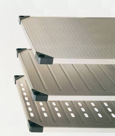 Intermetro Industries Solid Shelving Super Erecta Shelf® 1 Shelf Adjustable 24 X 60 Inch - Each - 2460FG-EA