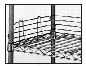 Intermetro Industries Shelf Ledge Metro® Erecta Shelf® 4 X 14 Inch, Stainless Steel - Each - L18N-4C-EA