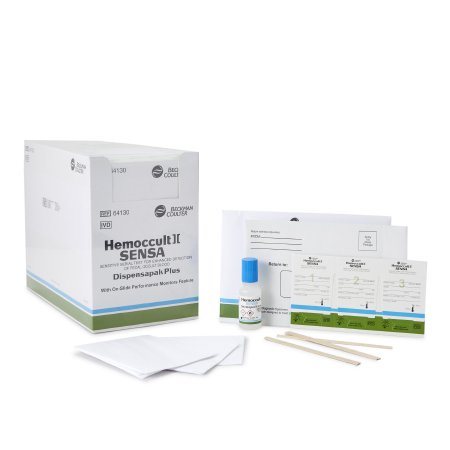 Hemocue Cancer Screening Test Kit Hemoccult® Sensa® Dispensapak™ Plus Colorectal Cancer Screening Fecal Occult Blood Test (FOBT) Stool Sample 40 Tests CLIA Waived - Box of 40 - 64130A-BX