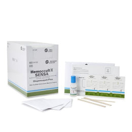 Hemocue Cancer Screening Test Kit Hemoccult® Sensa® Dispensapak™ Plus Colorectal Cancer Screening Fecal Occult Blood Test (FOBT) Stool Sample 40 Tests CLIA Waived - Case of 160 - 64130A-CS