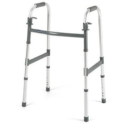 Invacare Dual Release Folding Walker Adjustable Height Invacare® I•Class™ Aluminum Frame 300 lbs. Weight Capacity 25.4 to 32.4 Inch Height - Case of 4 - 6291-JR-CS