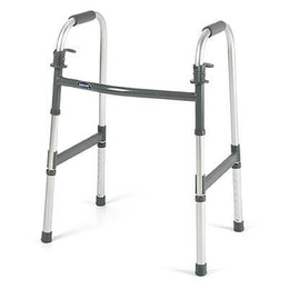 Invacare Bariatric Dual Release Folding Walker Adjustable Height Invacare® I•Class™ Heavy Duty Aluminum Frame 500 lbs. Weight Capacity 30.4 to 37.4 Inch Height - CT/2 - 6291-HDA-CT
