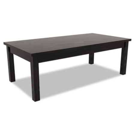 Alera® Alera Valencia Series Occasional Table, Rectangle, 47.25w x 19.13d x 16.38h, Black - Each - ALE-VA7548BK-EA