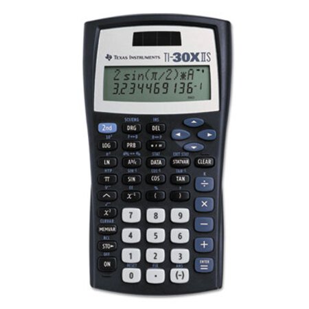Texas Instruments TI-30X IIS Scientific Calculator, 10-Digit LCD, Black - Each - TEX-TI30XIIS-EA