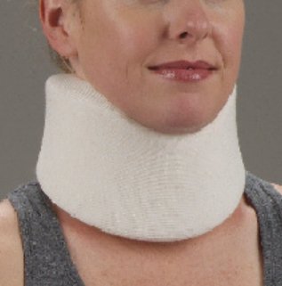 DeRoyal Cervical Collar DeRoyal® Lo-Contour Contoured / Firm Density Adult Small One-Piece 3 Inch Height 15-1/2 Inch Length - Each - 20202-EA