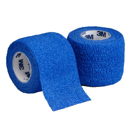 3M Cohesive Bandage 3M™ Coban™ 3 Inch X 5 Yard Self-Adherent Closure Blue NonSterile Standard Compression - Each - 1583B-EA