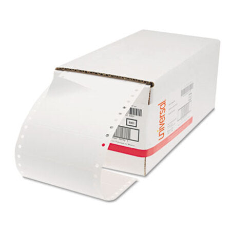 Universal® Dot Matrix Printer Labels, Dot Matrix Printers, 1.44 x 4, White, 5,000/Box - Box of 1 - UNV-70112-BX