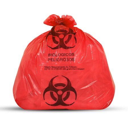 Medegen Medical Products LLC Biohazard Waste Bag Medegen Medical Products 7 to 10 gal. Red Bag Polyethylene 23 X 23 Inch - Case of 500 - 116-CS