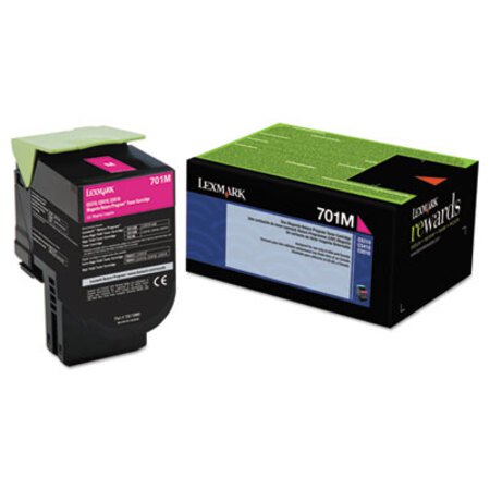 Lexmark™ 70C10M0 Return Program Toner, 1,000 Page-Yield, Magenta - Each - LEX-70C10M0-EA