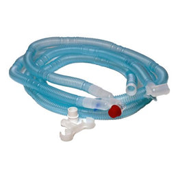 Medline Ventilator Circuit Corrugated Tube 72 Inch Tube Dual Limb Adult Without Breathing Bag Single Patient Use - Case of 10 - HUD1613-CS
