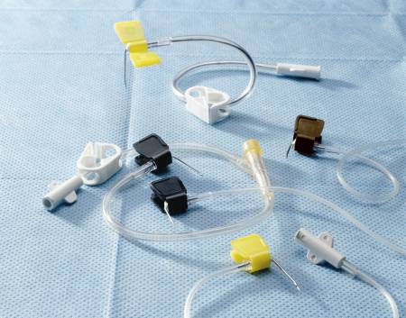 Kawasumi Laboratories Huber Infusion Set Kawasumi 20 Gauge 1-1/2 Inch 11 Inch Tubing Y-Site Port - Each - PI01Y03-EA