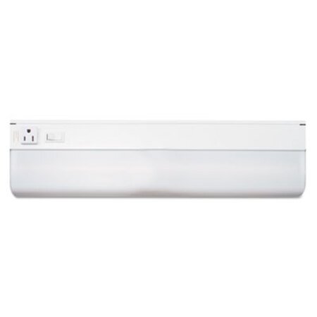 Ledu® Under-Cabinet Fluorescent Fixture, Steel, 18.25w x 4d x 1.63h, White - Each - LED-L9011-EA