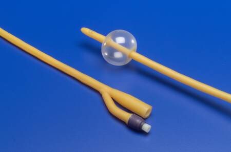 Cardinal Foley Catheter Ultramer™ 3-Way Standard Tip 30 cc Balloon 26 Fr. Hydrogel Coated Latex - CT/12 - 2826--CT