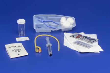 Cardinal Indwelling Catheter Tray Dover™ Foley 18 Fr. 5 cc Balloon Latex - Case of 20 - 3044--CS