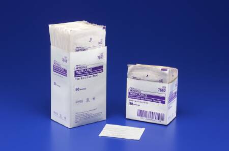 Cardinal Antibacterial Island Dressing Telfa™ AMD 4 X 14 Inch Rectangle Sterile - TR/25 - 7668-TR